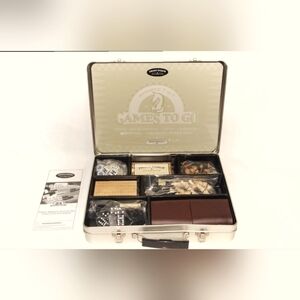 Front Porch Classics 7 N 1 Games To Go in Tin Carry Case Chess Cards Dominoes